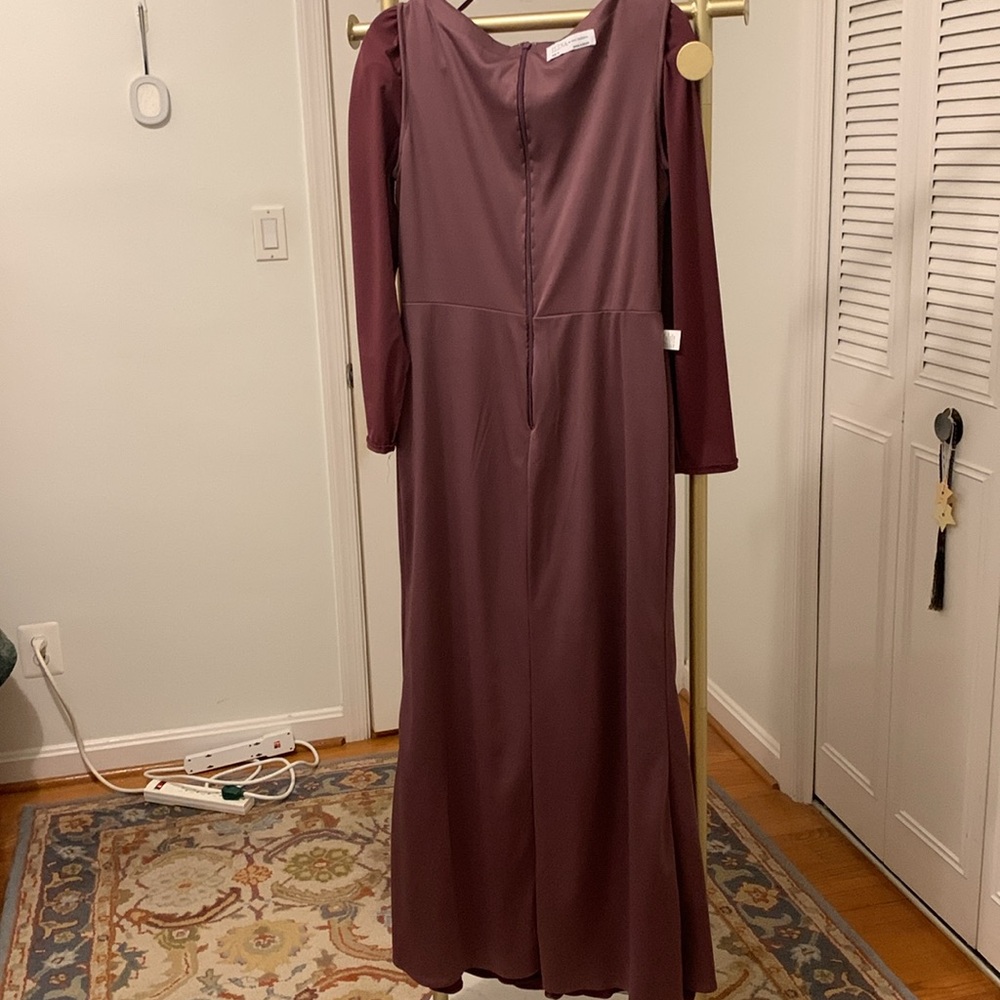 Mac Duggal dress in a mauve size 10 - Picture 9 of 17